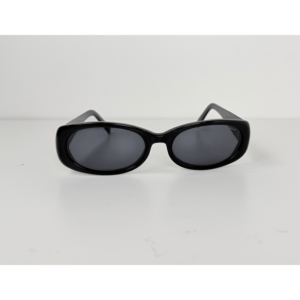 Vintage 90s Ralph Lauren Ralph 943/S 807 Black Oval Sunglasses